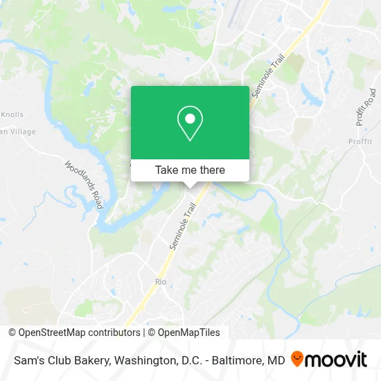 Sam's Club Bakery map