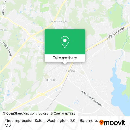 First Impression Salon map
