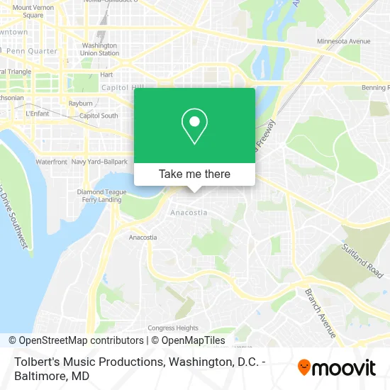 Tolbert's Music Productions map