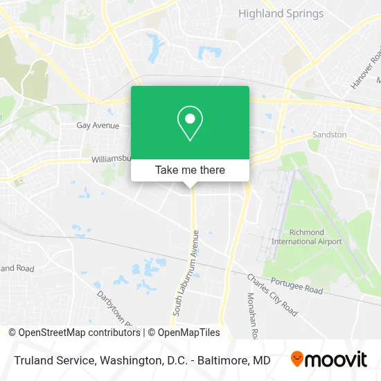 Truland Service map