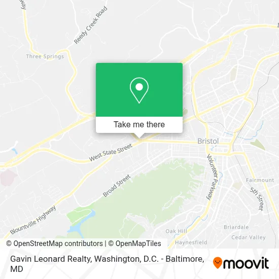 Gavin Leonard Realty map