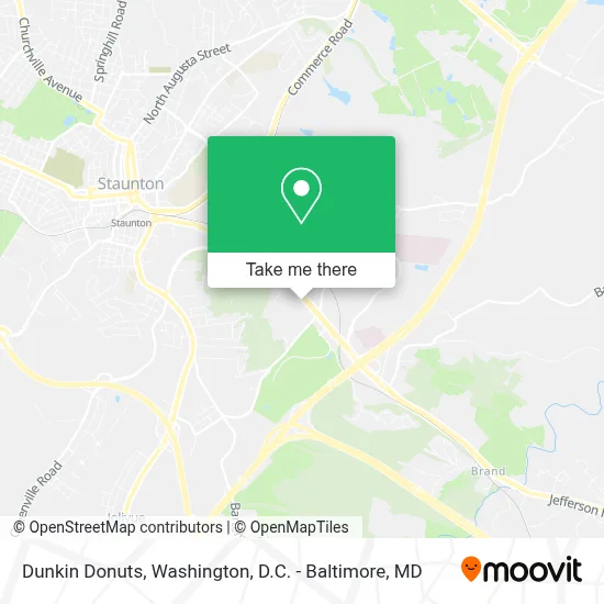 Dunkin Donuts map