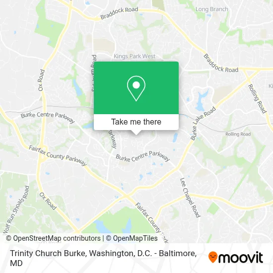 Trinity Church Burke map