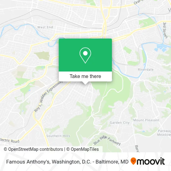 Famous Anthony's map