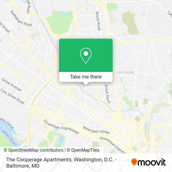 The Cooperage Apartments map