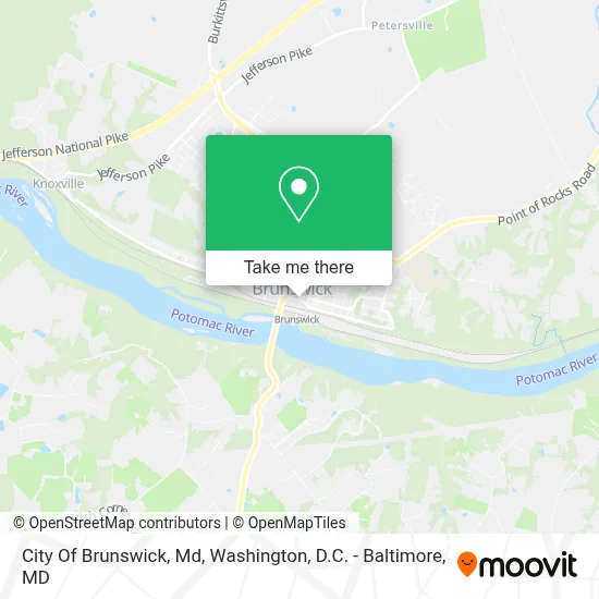 City Of Brunswick, Md map