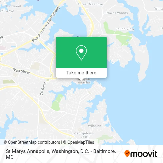 St Marys Annapolls map