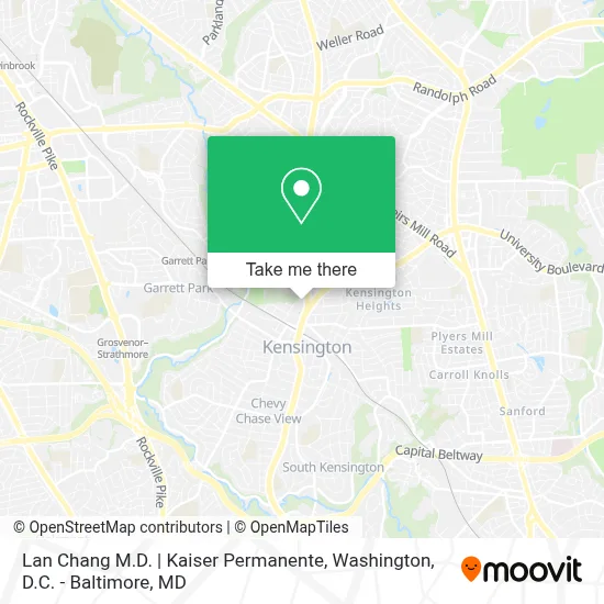 Lan Chang M.D. | Kaiser Permanente map