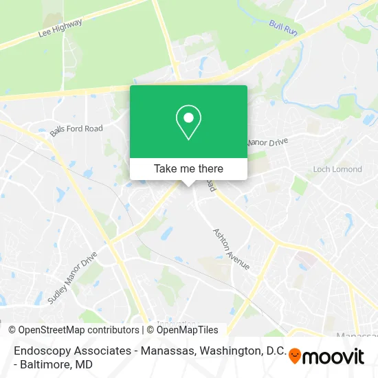 Endoscopy Associates - Manassas map