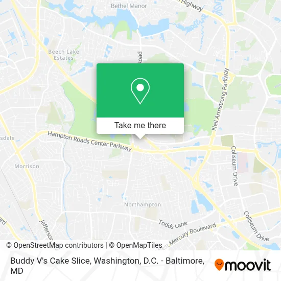 Buddy V's Cake Slice map