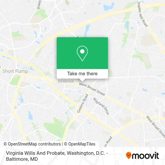 Virginia Wills And Probate map