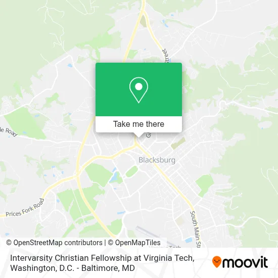 Intervarsity Christian Fellowship at Virginia Tech map