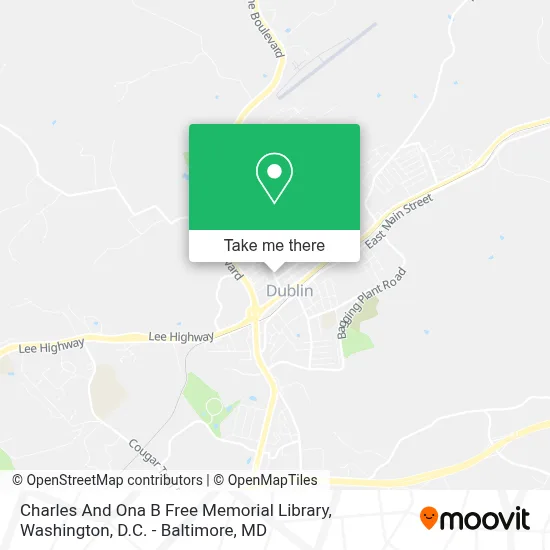 Charles And Ona B Free Memorial Library map