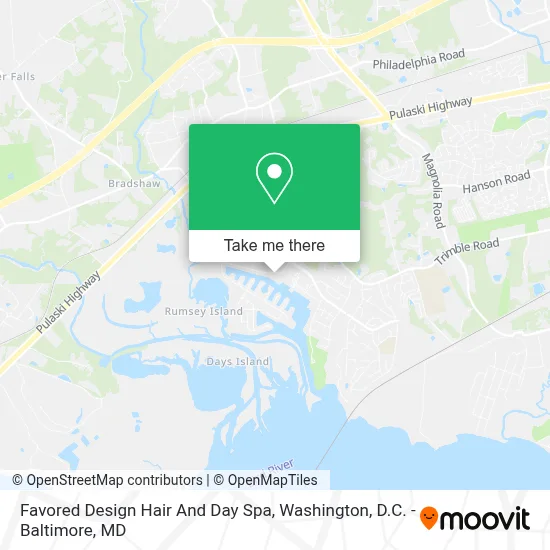 Favored Design Hair And Day Spa map