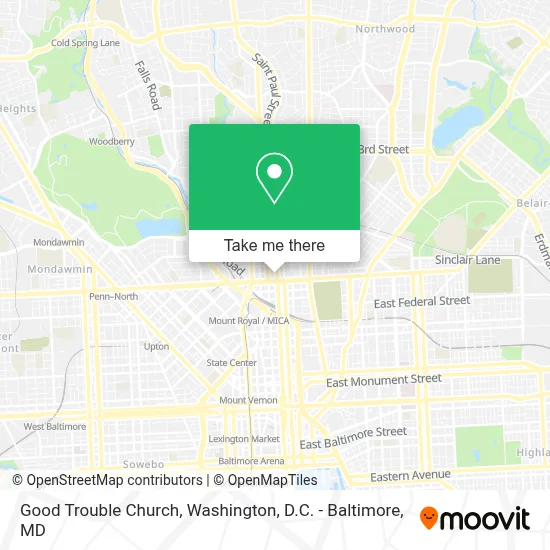 Good Trouble Church map