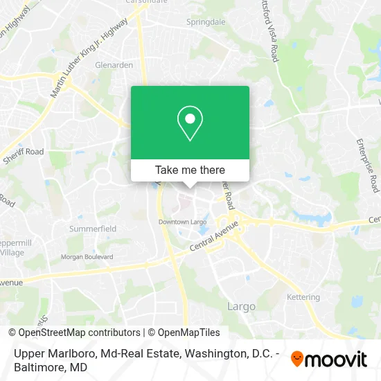 Upper Marlboro, Md-Real Estate map