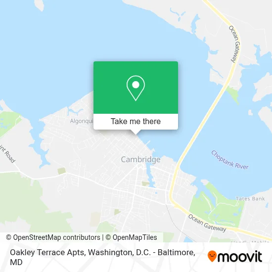 Oakley Terrace Apts map