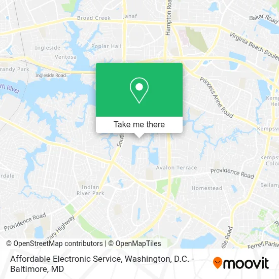Affordable Electronic Service map