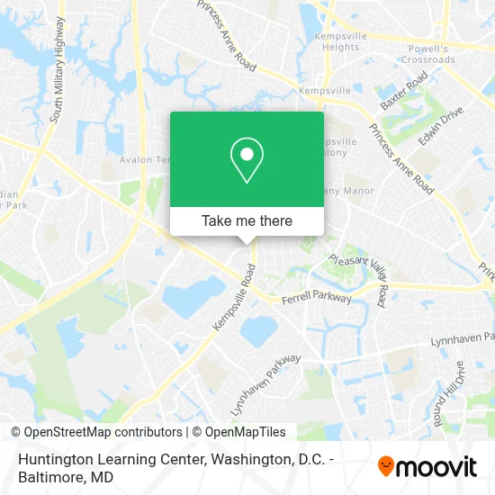 Huntington Learning Center map