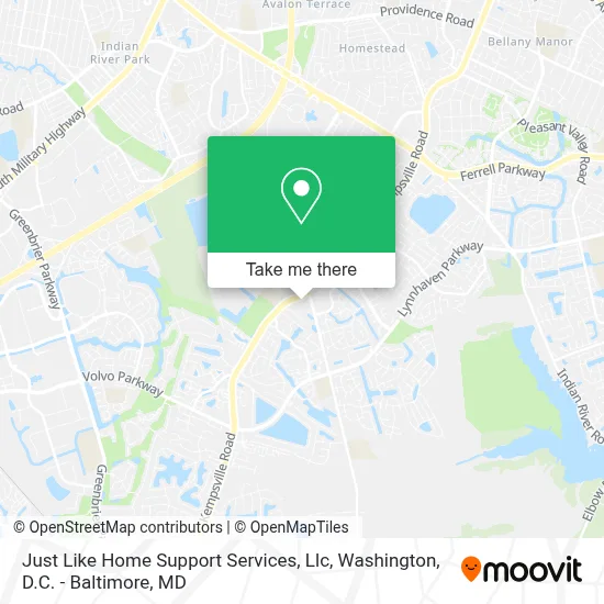 Just Like Home Support Services, Llc map
