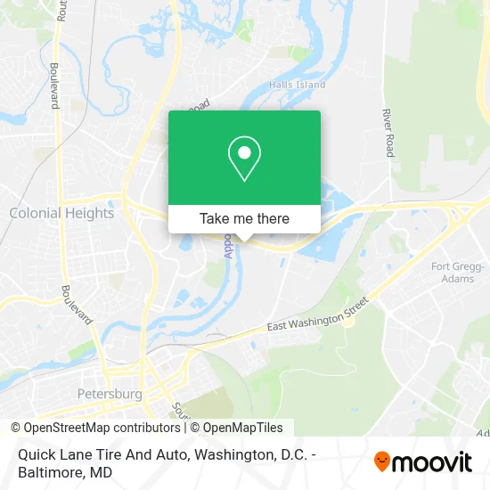 Quick Lane Tire And Auto map