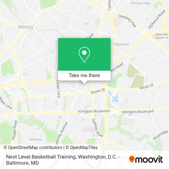 Next Level Basketball Training map