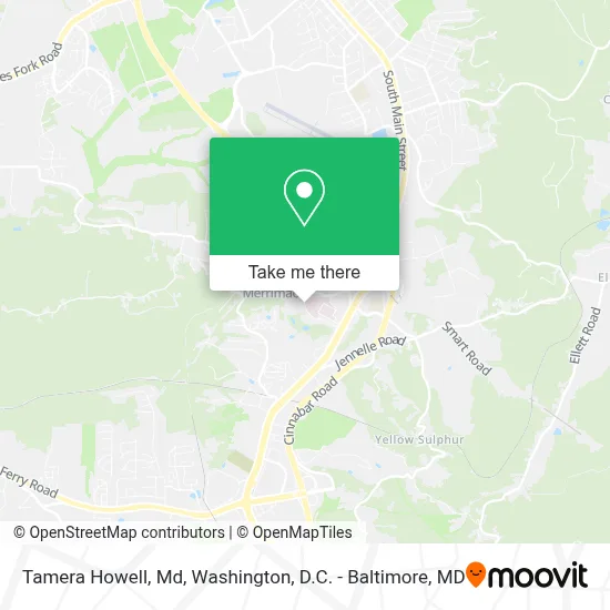 Tamera Howell, Md map