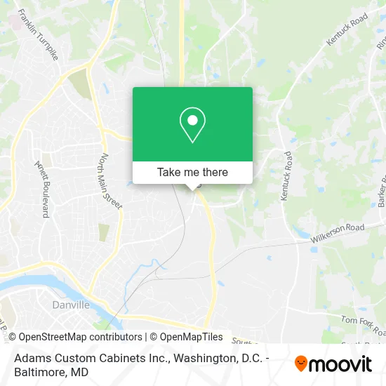 Adams Custom Cabinets Inc. map