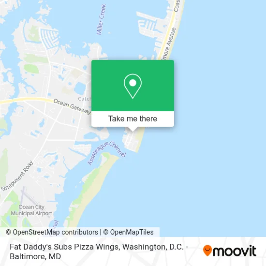 Fat Daddy's Subs Pizza Wings map