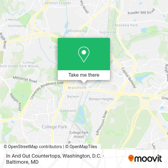 In And Out Countertops map