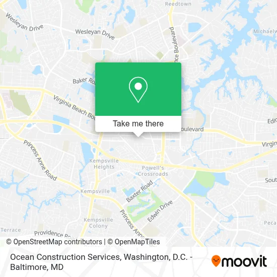 Ocean Construction Services map