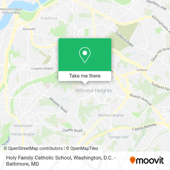 Holy Family Catholic School map