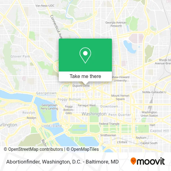 Abortionfinder map