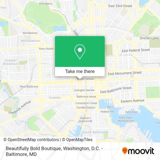 Beautifully Bold Boutique map