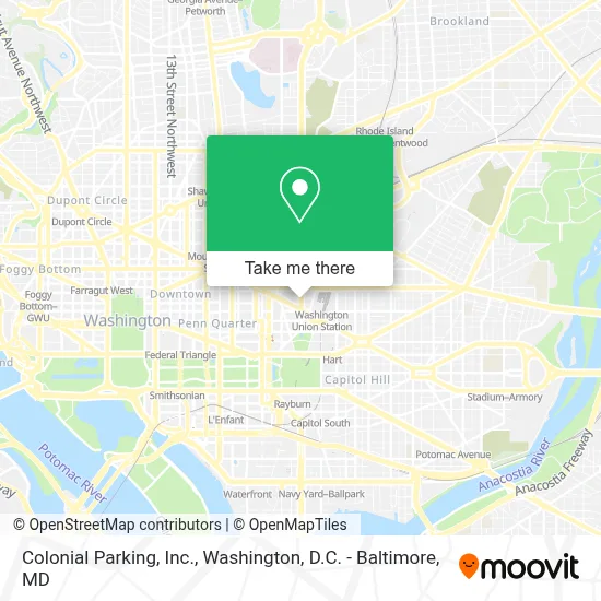 Colonial Parking, Inc. map
