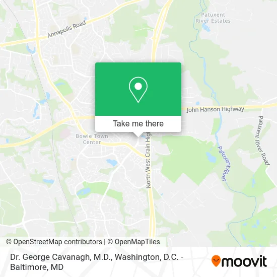 Dr. George Cavanagh, M.D. map