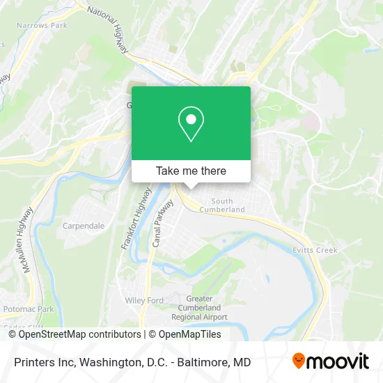 Printers Inc map