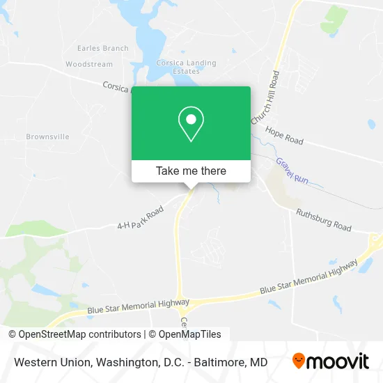 Western Union map