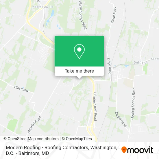 Modern Roofing - Roofing Contractors map