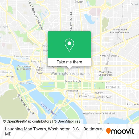 Laughing Man Tavern map