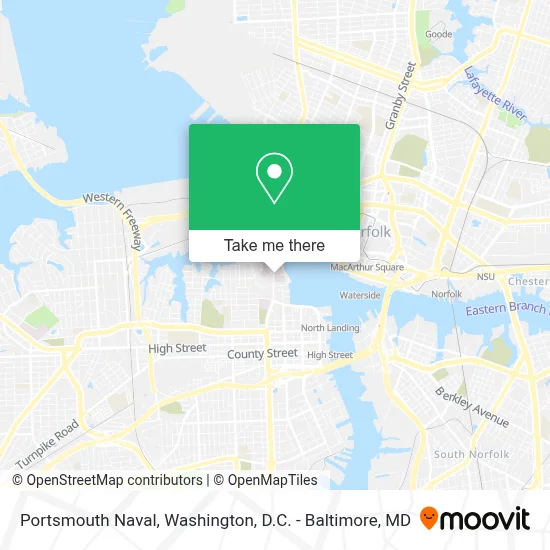 Portsmouth Naval map