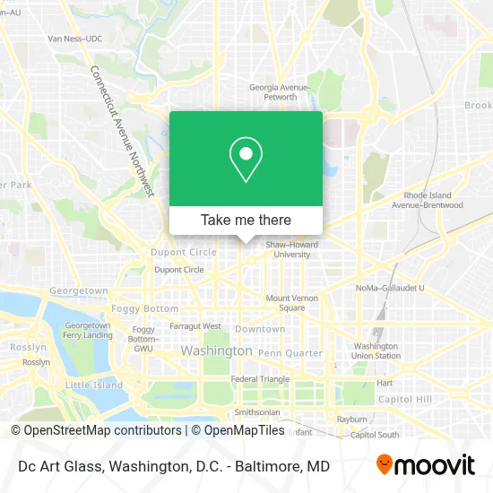Dc Art Glass map