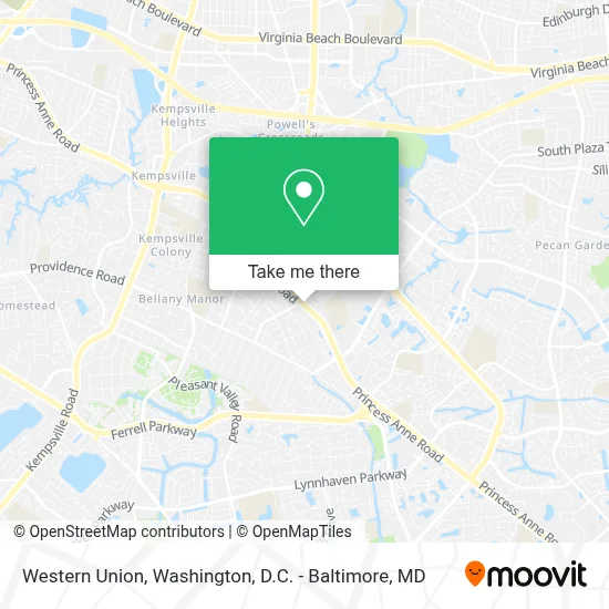 Western Union map