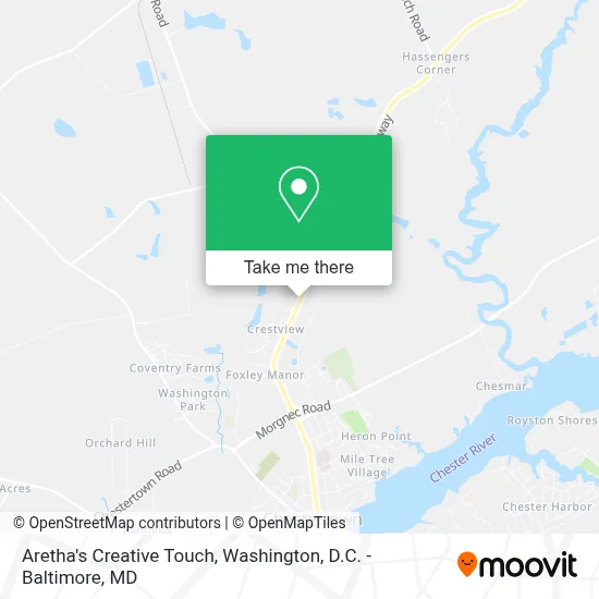 Aretha's Creative Touch map