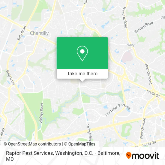 Raptor Pest Services map