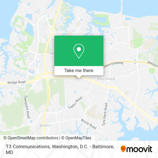 T3 Communications map