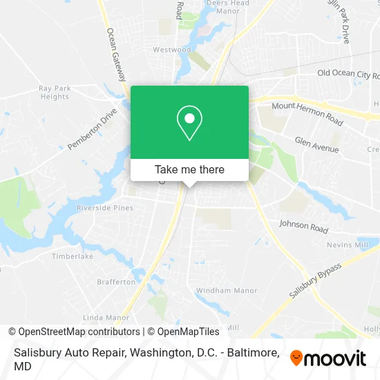 Salisbury Auto Repair map