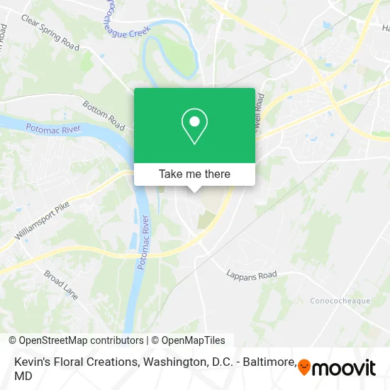 Kevin's Floral Creations map