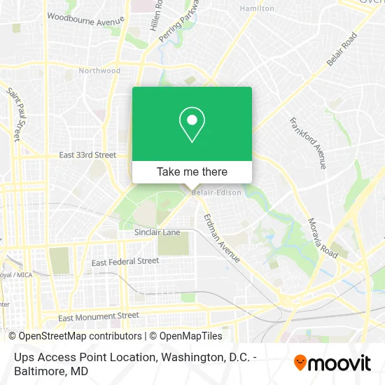 Ups Access Point Location map