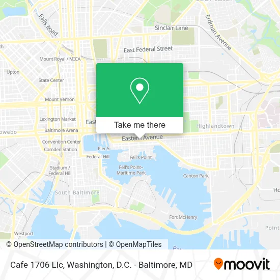 Cafe 1706 Llc map